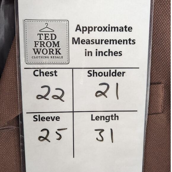 Vintage 70s Trophy USA Brown Textured Blazer Men 42R Retro Jacket Rayon Acetate - Picture 7 of 7